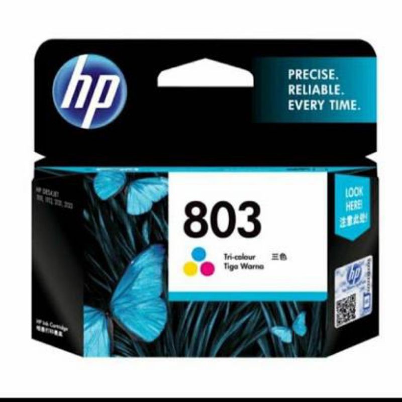 cartridge hp 803 black and color original 100%