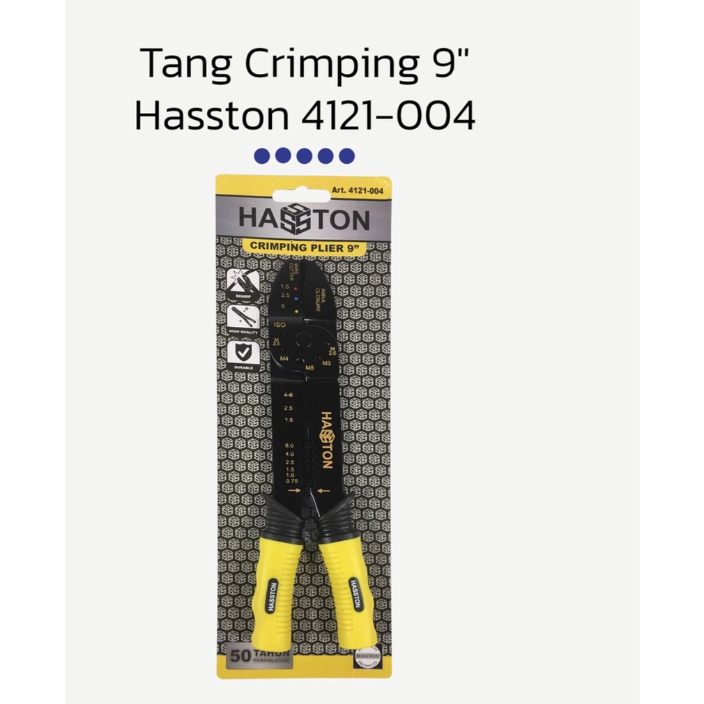 HASSTON PROHEX Tang kupas potong skun kabel 9 inch tang crimping