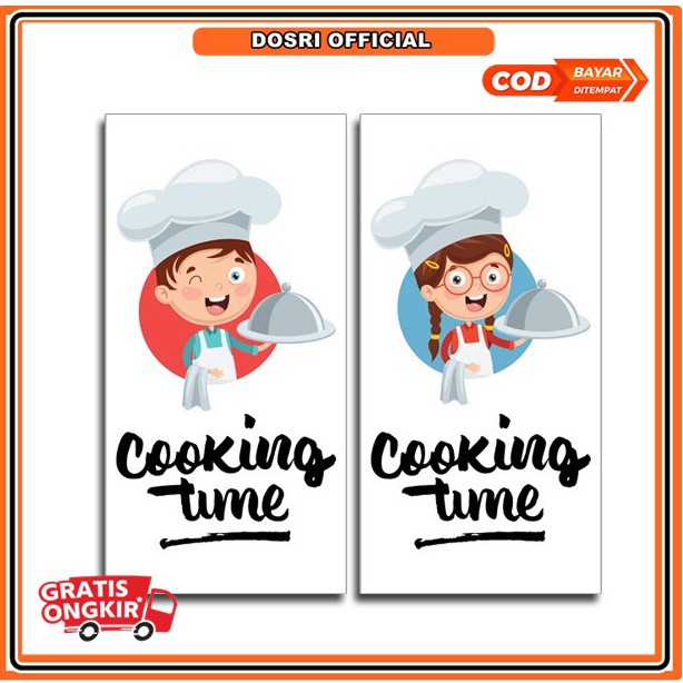 [NEW] Hiasan Dinding Tema Memasak Time Cooking Wall Decoration 15cm x 30cm