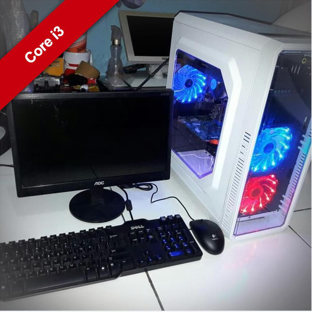 Cuci Gudang Komputer Gaming Murah Gamemax Core I3 Monitor 16 Fullset Shopee Indonesia