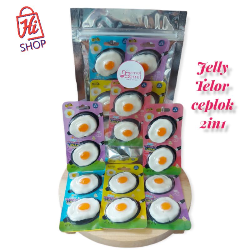 

Permen Jelly Telor Ceplok 2in1 Permen Lunak Telur Mata Sapi Kualitas Premium