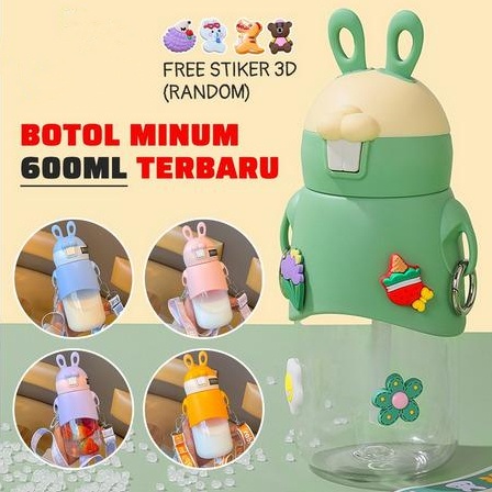 Botol Minum Anak Bunny Free Sticker