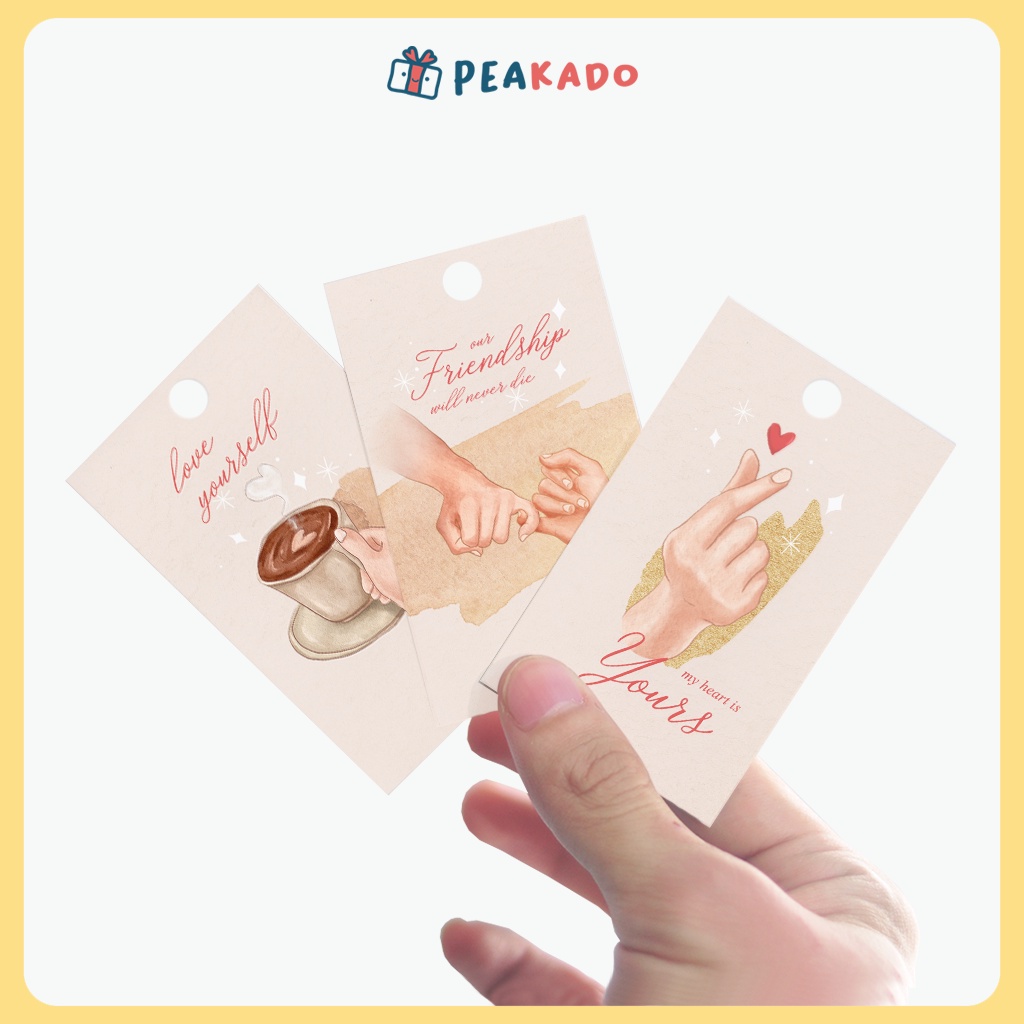 

Hang Tag Kado Souvenir Tebal Custom Baju Aesthetic Ulang Tahun Gantungan Hangtag Bungkus Kemasan