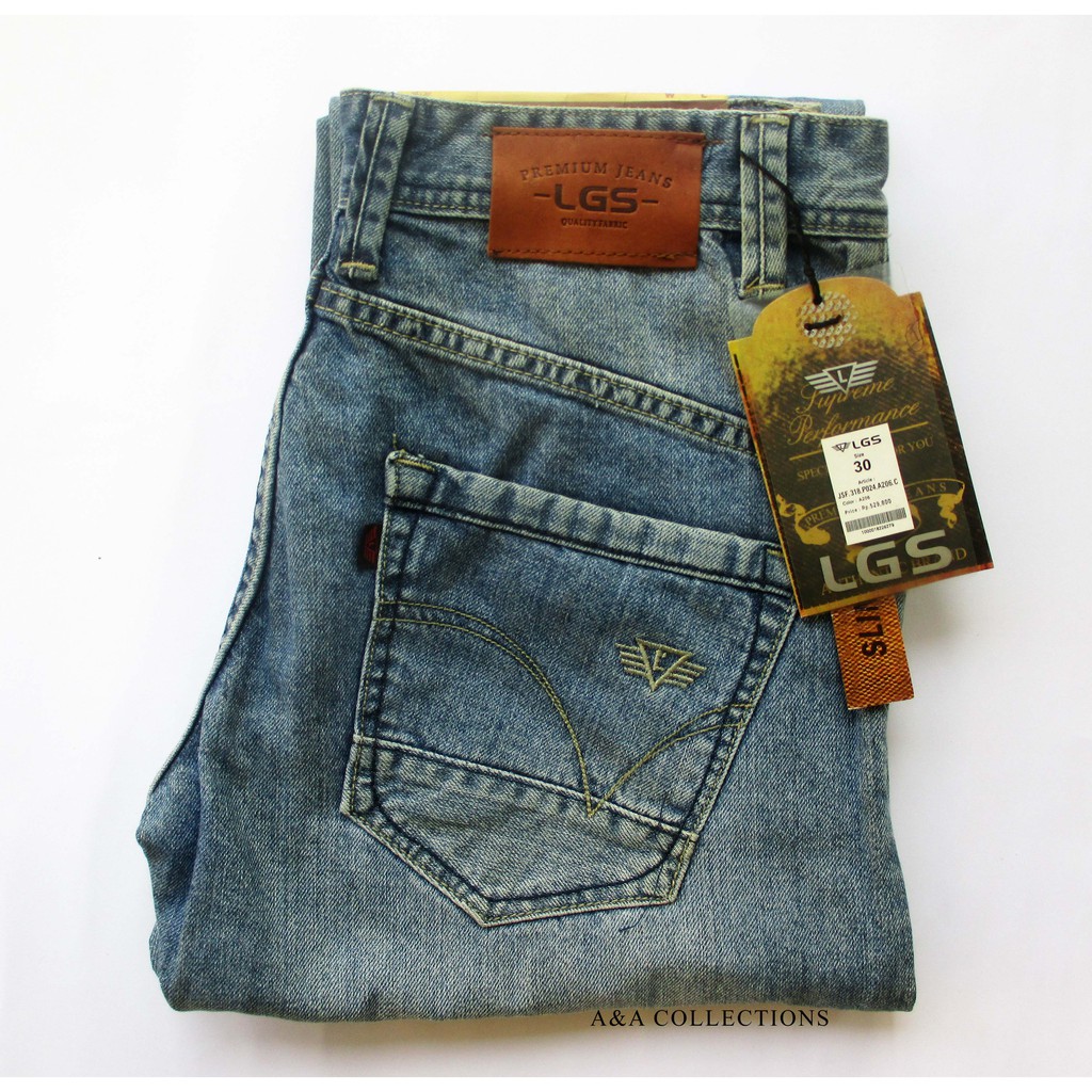 Celana Jeans LGS Premium / Celana LEGGS / Celana Jeans Biru / Jeans Straight Cut