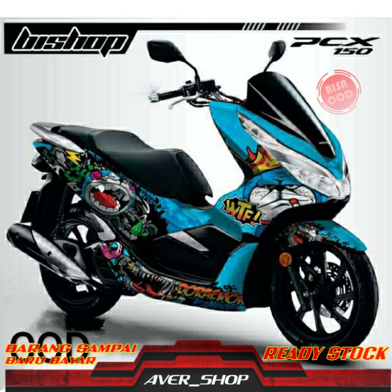 Decal pcx 150 full body Striping motor pcx full motif variasi Sticker pcx 150 fullbody Stiker decal