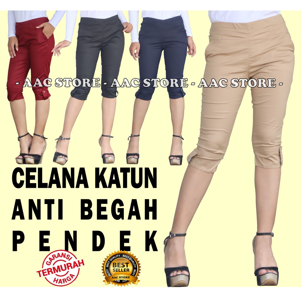  CELANA  KATUN  PENDEK  7 8 UKURAN STANDAR Shopee  Indonesia