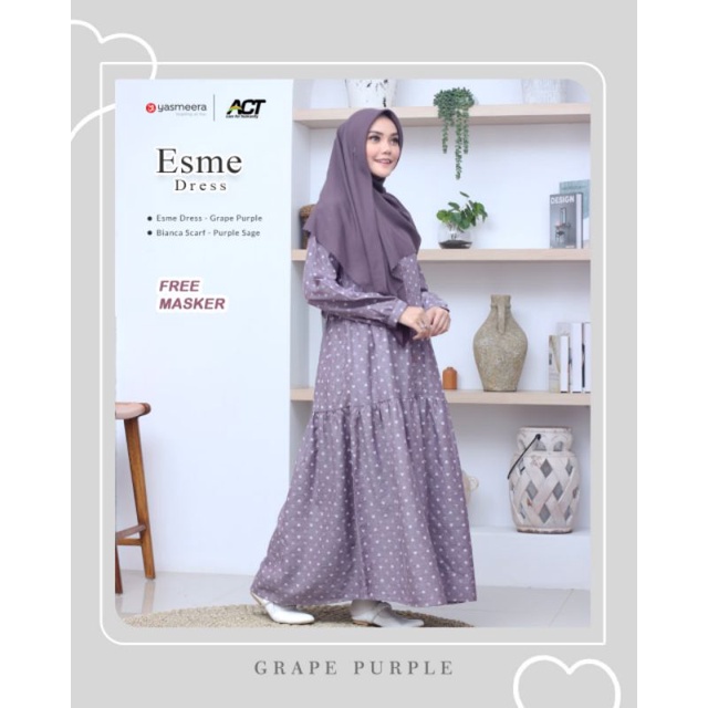 Esme Dress Gamis Katun Yasmeera
