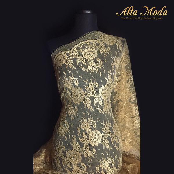 

Alta Moda Brokat Perancis Traditional Kebaya Gold