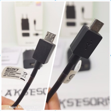 Charger SONY UCH10 Quick Charge 2.0 QUALCOMM Batok Casan Kabel Data SONY Data Cable Micro USB