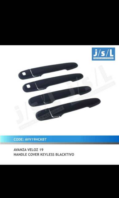 Cover handle Avanza  Xenia Veloz 2019  keyless entry hitam Chrome jsl