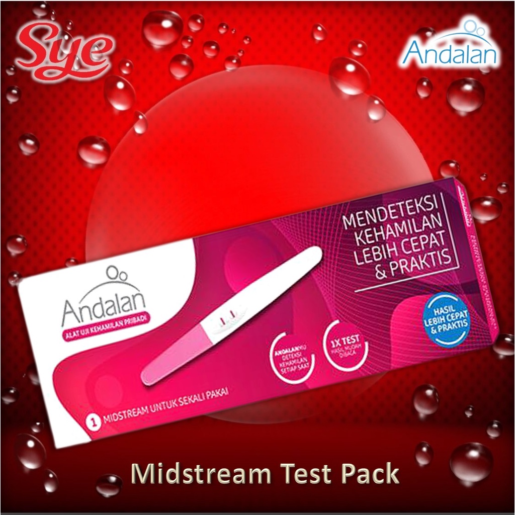 BPOM ANDALAN PREGNANCY TEST MIDSTREAM (ALAT TES KEHAMILAN PRIBADI) / SYE