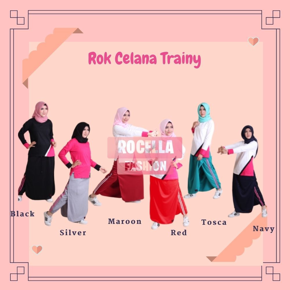 ROCELLA ROK CELANA TRAINY, ROK CELANA OLAHRAGA, ROK CELANA OLAHRAGA MUSLIMAH, ROK OLAHRAGA, CELANA