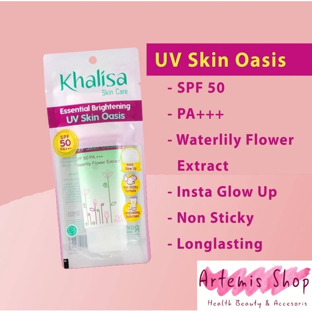 KHALISA Essential Brightening UV SKIN OASIS 40gr - Brightening Gel Cleanser Skin Oasis