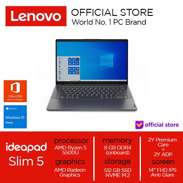 

BigSales-id : Lenovo IdeaPad Slim5 Ryzen 5 5500U 8 GB 512 SSD W10 OHS