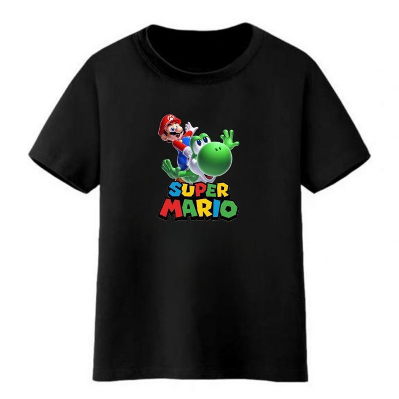 Baju Atasaan Kaos  Anak -Remaja Cowok/cewek SUPER MARIO