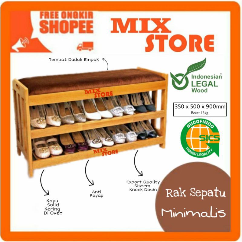 Rak Sepatu Minimalis Rak Sepatu Kayu Solid Rak Sepatu Rak Sepatu Minimalis Rak Sepatu Kayu Solid Rak Sepatu