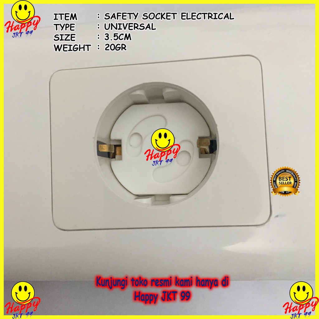 [ HAPPY JKT 99 ] SOKET PENGAMAN COLOKAN LISTRIK PENUTUP PELINDUNG STOP KONTAK ANAK KECIL AMAN SAFETY ELECTRICAL SOCKET