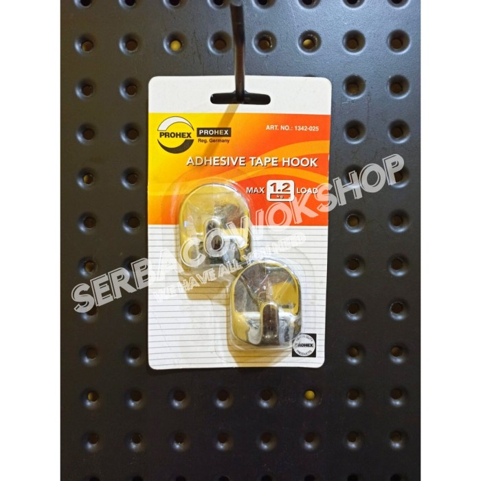 Prohex Gantungan Hanger Hook 2 pcs/Set Adhesive Tape Hook Max 1.2 Kg