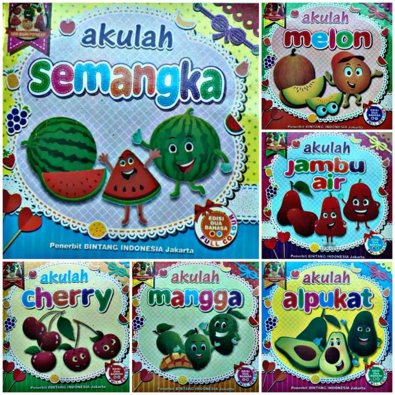 Buku Cerita Anak Bergambar Seri Dongeng Negeri Buah Dan Manfaat Buah Sayur