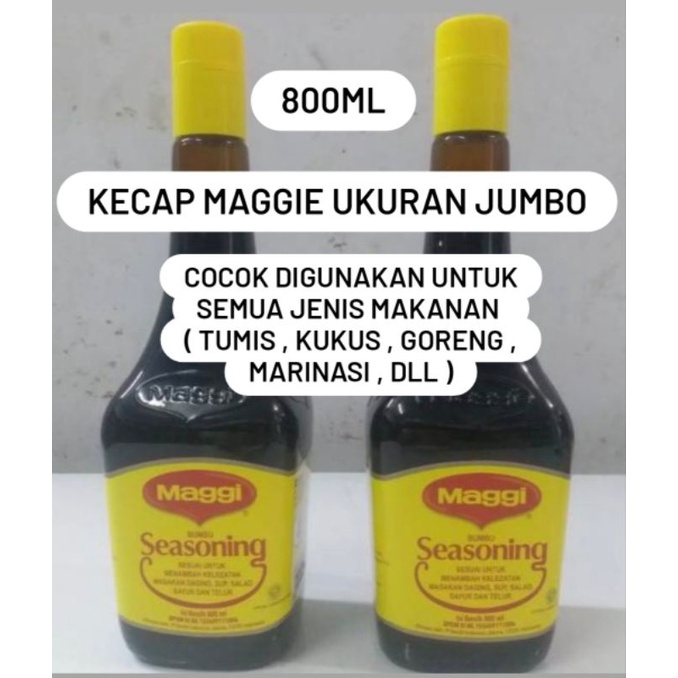 

800ML MAGGI KECAP BESAR SEASONING KECAP MAGGI UKURAN JUMBO 800 ML