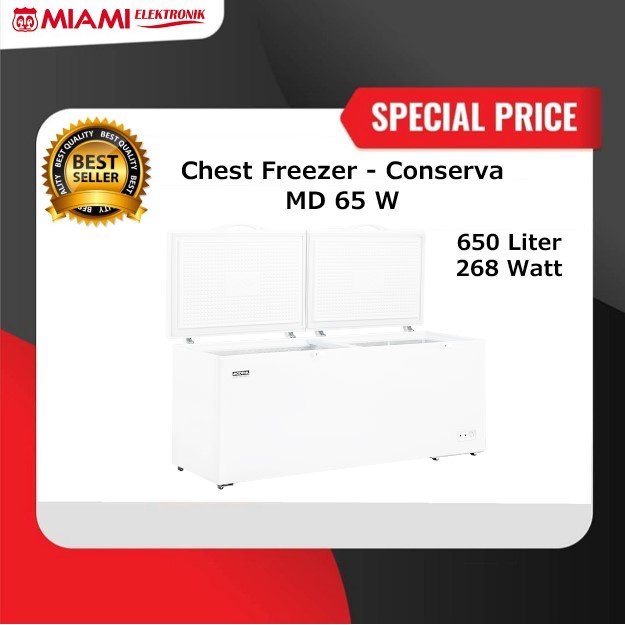 Chest Freezer Modena MD65W / Freezer Box Modena CONSERVA - MD 65 W 650L