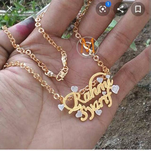Kalung Nama Love Unik Terlaris