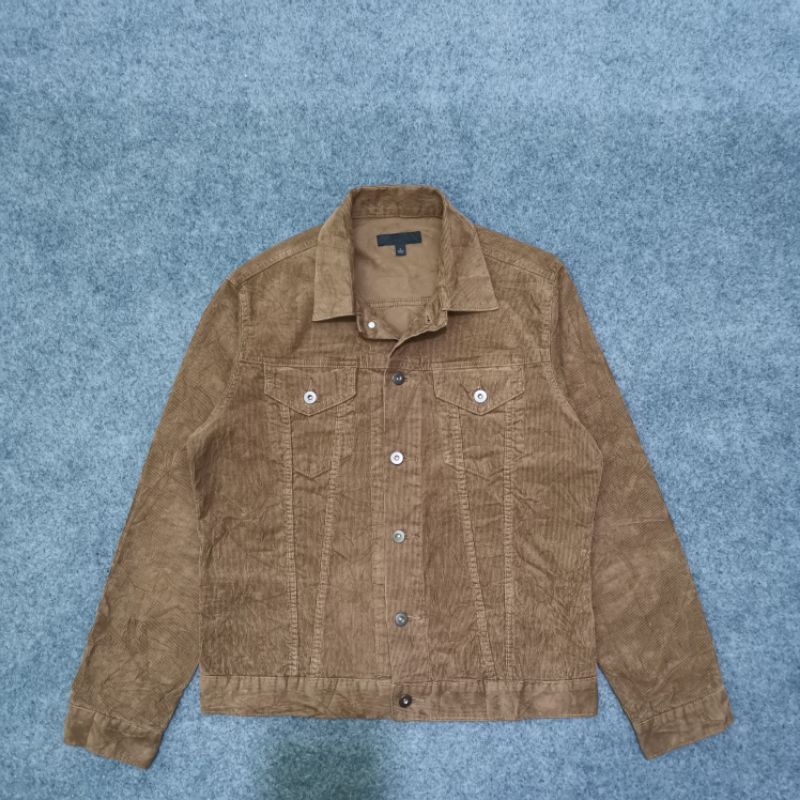 Trucker Corduroy Uniqlo | Jaket Corduroy | Corduroy Uniqlo