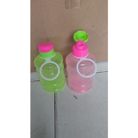 Botol Minum Bentuk Galon Warna 800 ML BPA FREE / Botol Minum Anak Fliptop / Galon Mini / Tempat Air Minum