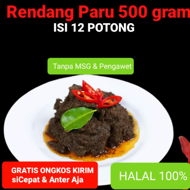 

Rendang Uni Ima - Rendang Paru 600gr