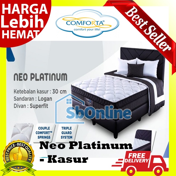 Springbed Comforta Superfit Neo Platinum Ketebalan 30cm - Kasur Saja