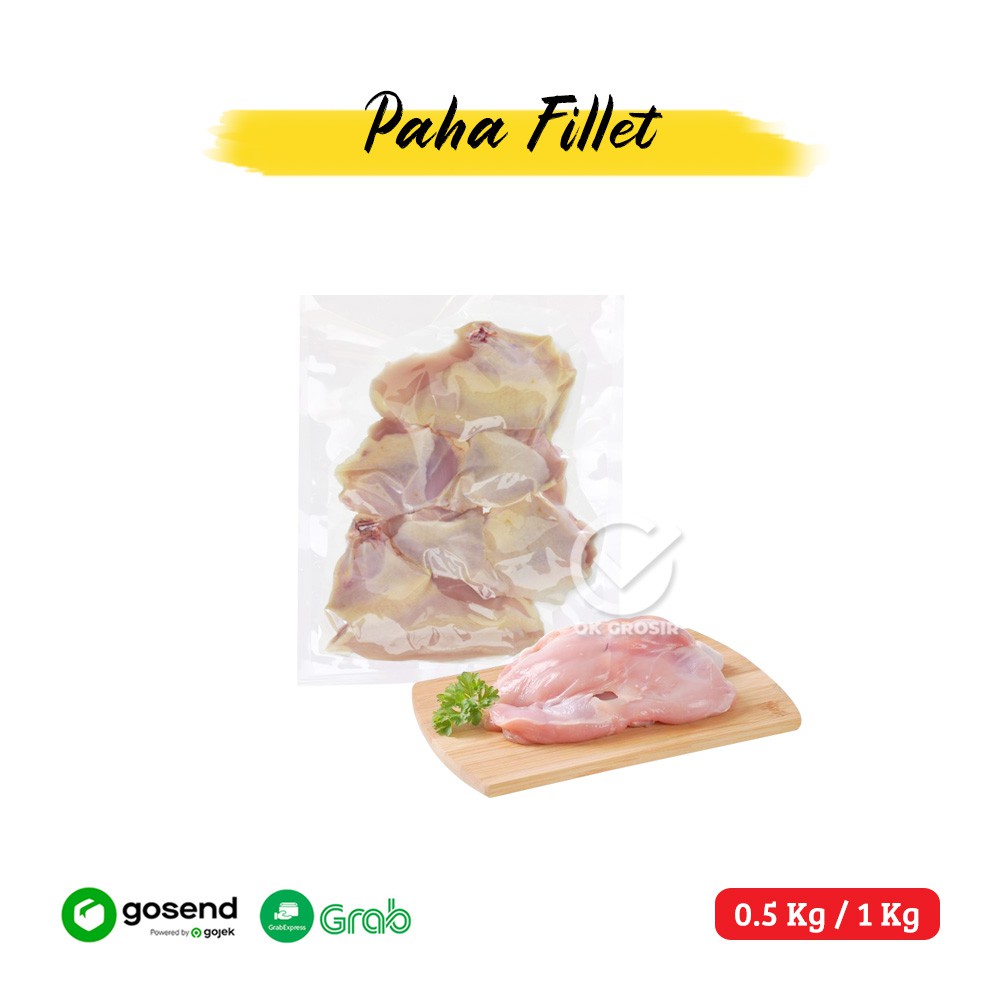 

Paha Ayam Filet Tanpa Kulit dan Tanpa Tulang/ Boneless Paha Ayam (1 KG) KHUSUS GOSEND & GRAB