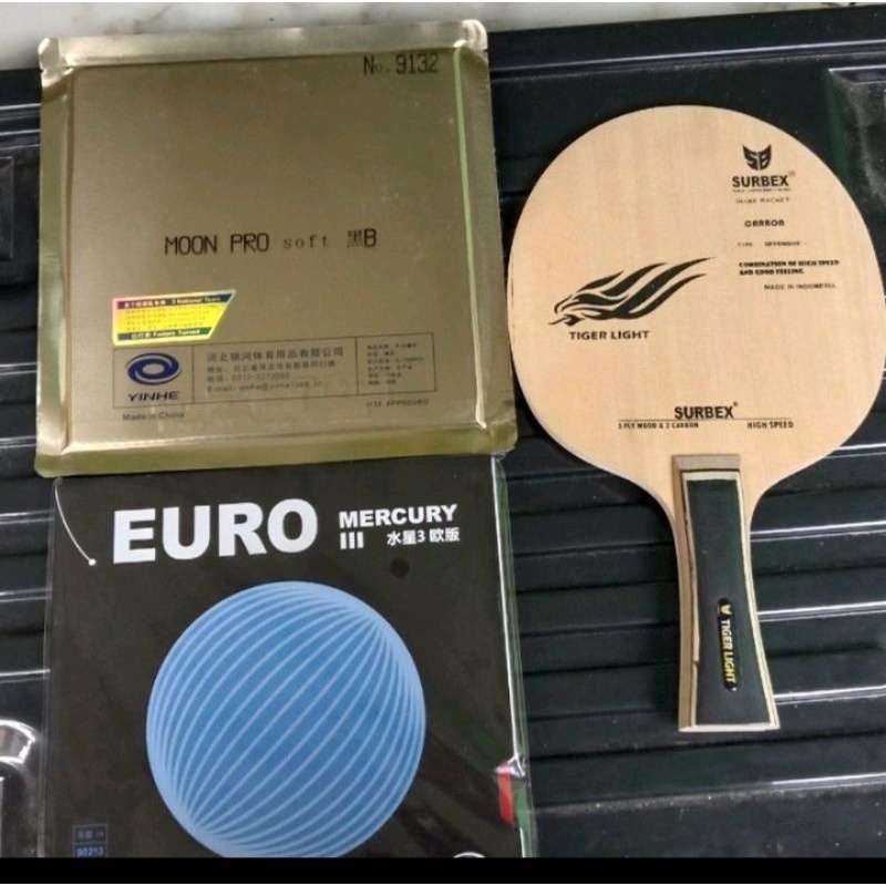 BET RAKITAN BLADE SURBEX TIGER LIGHT RUBER MOON PRO DANMARCURY 3 EURO