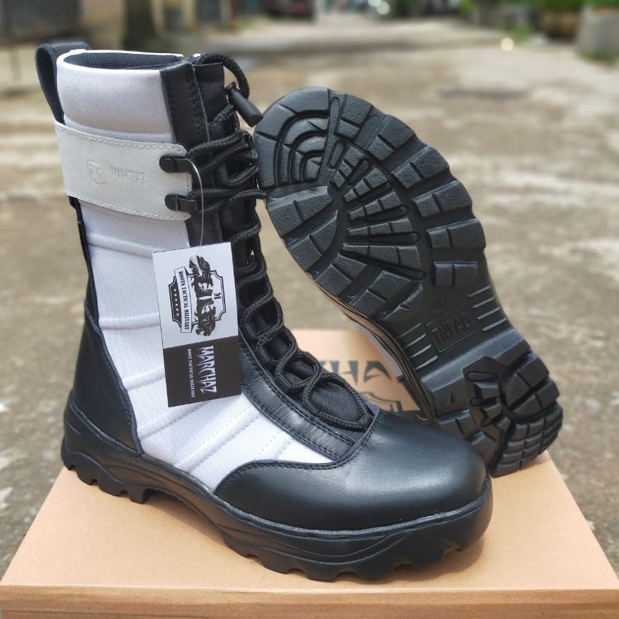 SEPATU PDL NINJA PROVOS TNI MERK MARCHAZ KULIT SAPI ASLI SEPATU PDL PROVOS POLRI TNI SECURITY SATPAM