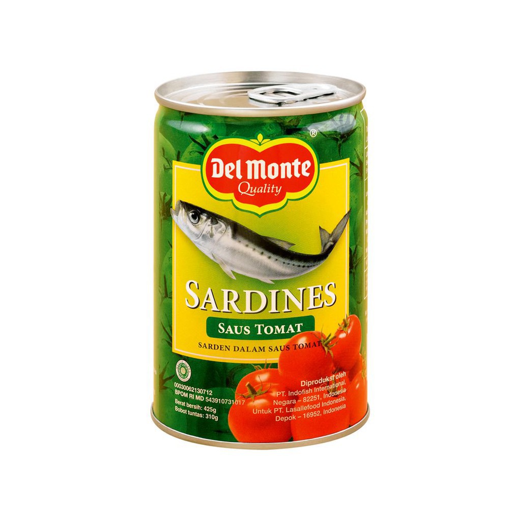 

Del Monte sardines saus tomat 425g