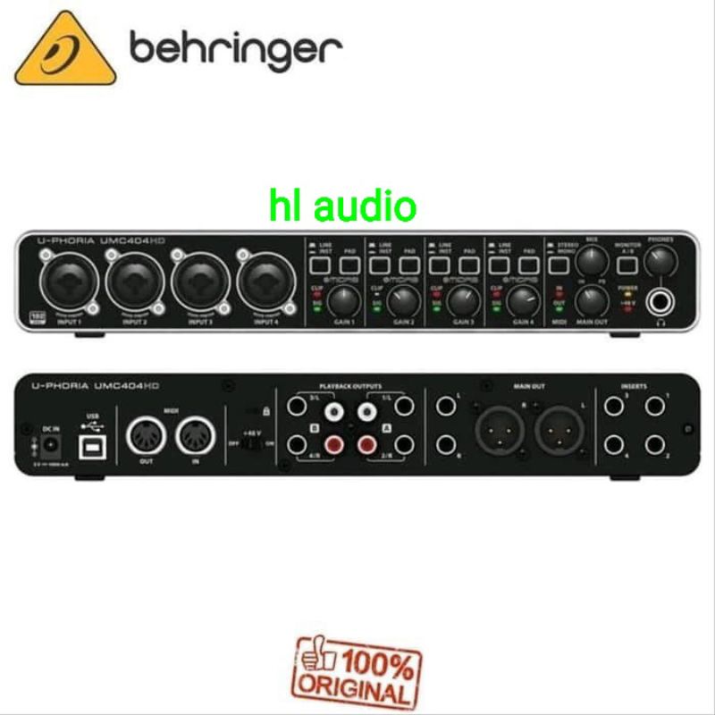 BEHRINGER UMC 404HD ORIGINAL/SOUNDCARD BEHRINGER UMC 404 HD