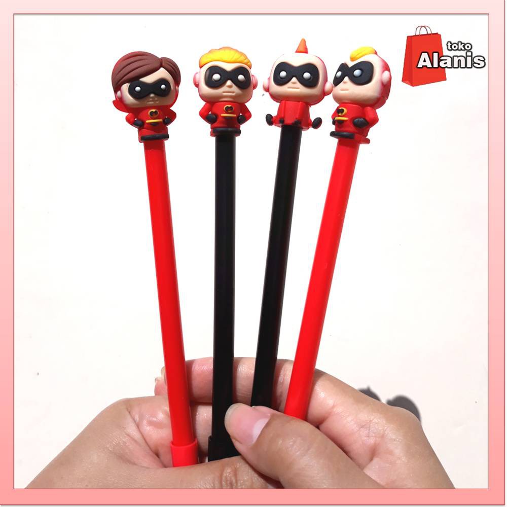 

Pulpen Pena Gel Bolpen Karakter The Incredible Hero Lucu unik untuk Kado Souvenir