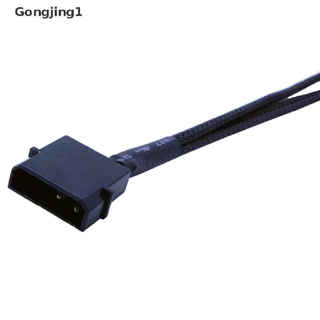 Gongjing1 Kabel Adapter Splitter Molex Ke 3 Way 3Pin / 4Pin 12V Untuk Power Fan Komputer