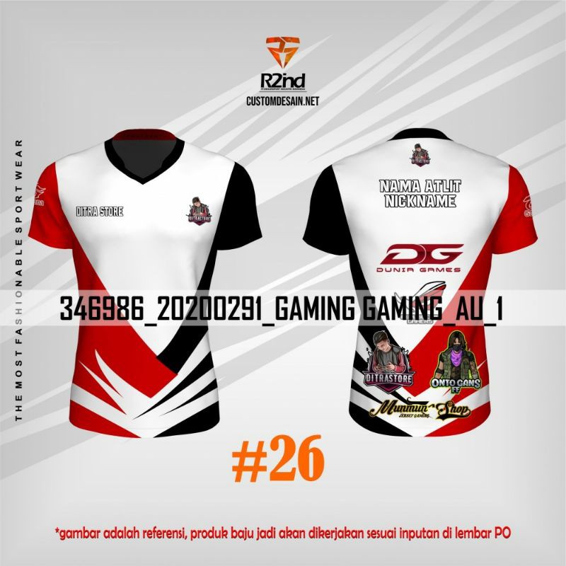 JERSEY GAMING FULL PRINTING