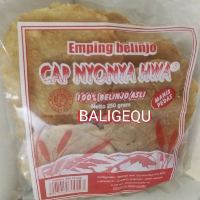 

Emping Pedas Cap Nyonya Hwa