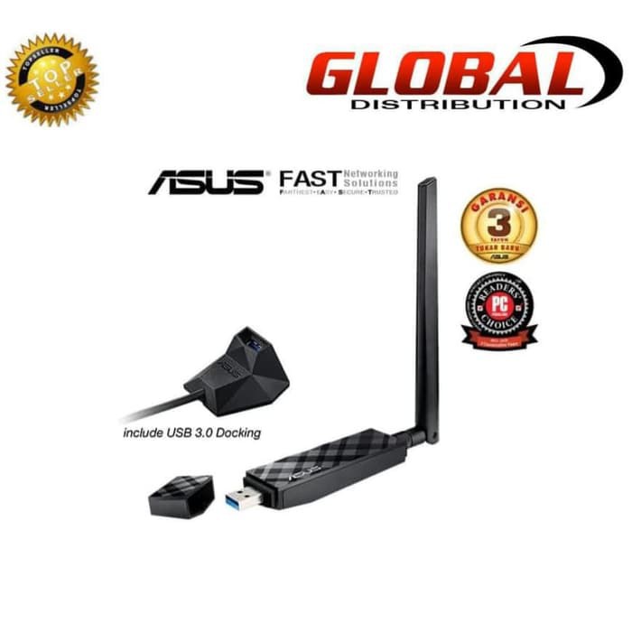 Solusi Usb WiFi Asus USB-AC56 Wireless AC 1300 Mbps USB Adapter - Resmi terbaik