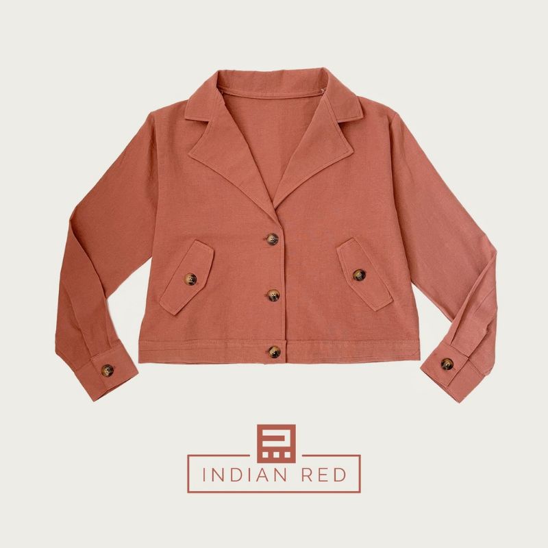 CROPTOP LINEN | BLAZER CROP | ATASAN | OUTER CROP TOP