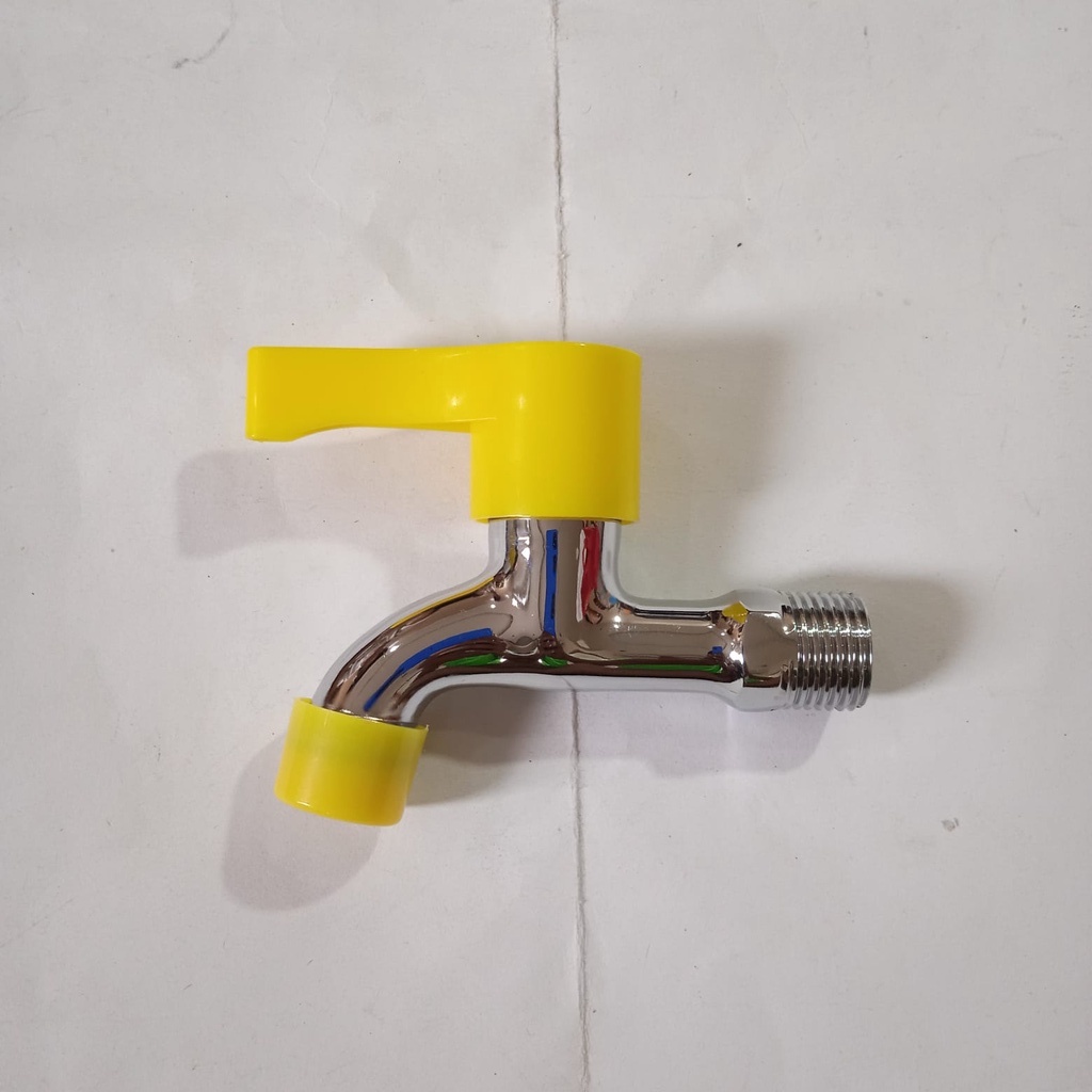 Kran Tembok Kamar Mandi 1/2inch Handle Warna Keran Air taman bak kamar Mandi Black faucet murah kran wudhu multifunction