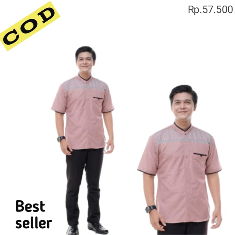 Baju Koko Sultan Pria Lengan Pendek  Katun Termurah Terlaris Fashion Muslim Pria Terbaru  Bisa Cod