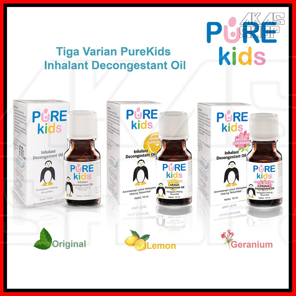 PURE Kids Inhalant Decongestant Oil 10ml mengatasi Hidung Tersumbat-2