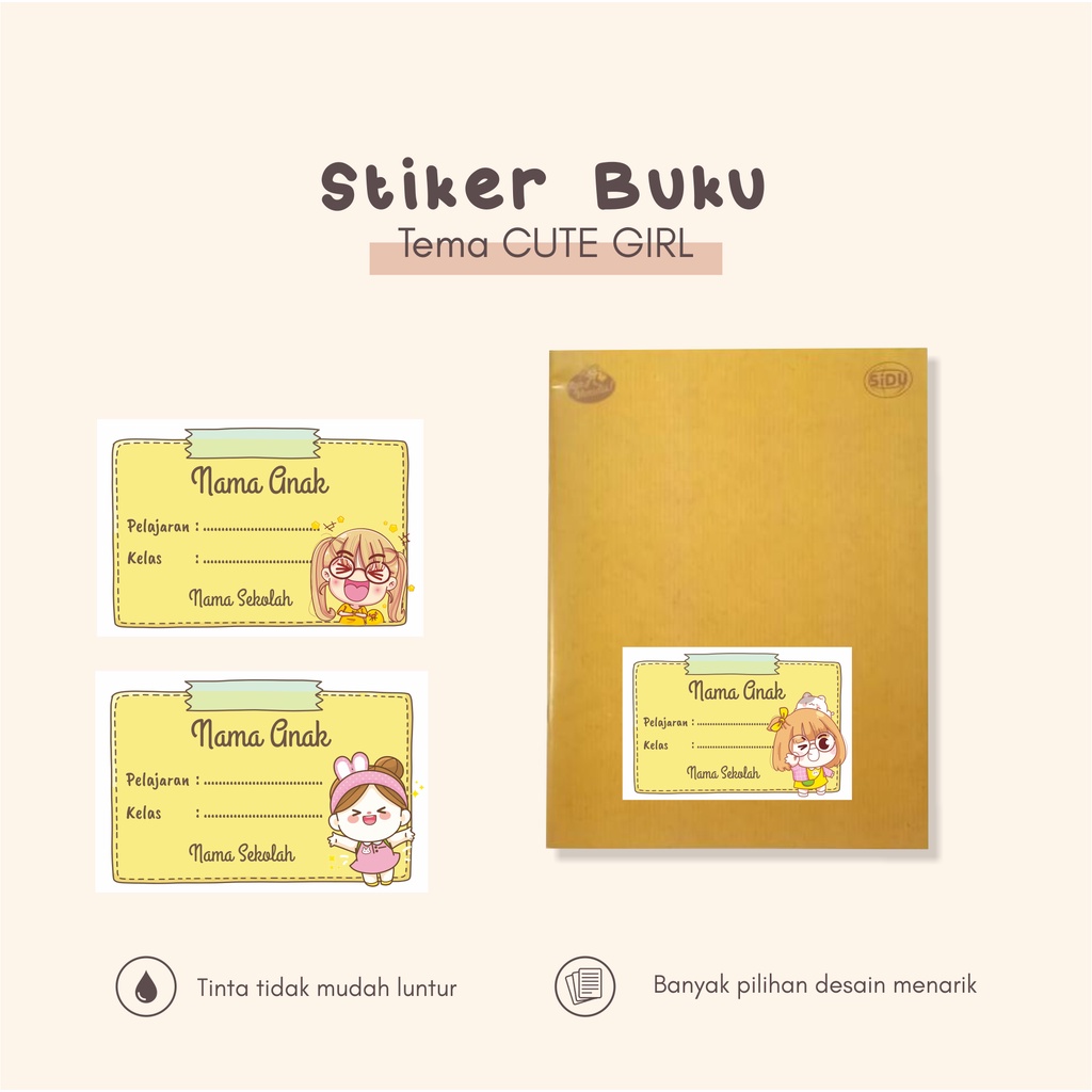 

(30pcs)lucu Stiker dan label buku pelajaran Tema CUTE GIRL (2)/murah