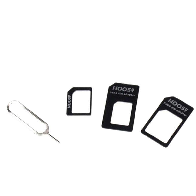 Cre 4 In 1 Adapter Konverter Nano Sim Card Ke Micro Standard Untuk Iphone Samsung 4g Lte Usb Wireless Router