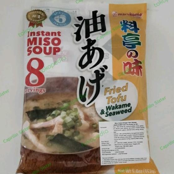 

.........] Marukome Miso Soup Friedtofu 153gr / Sup Miso jepang instant (8 pack)