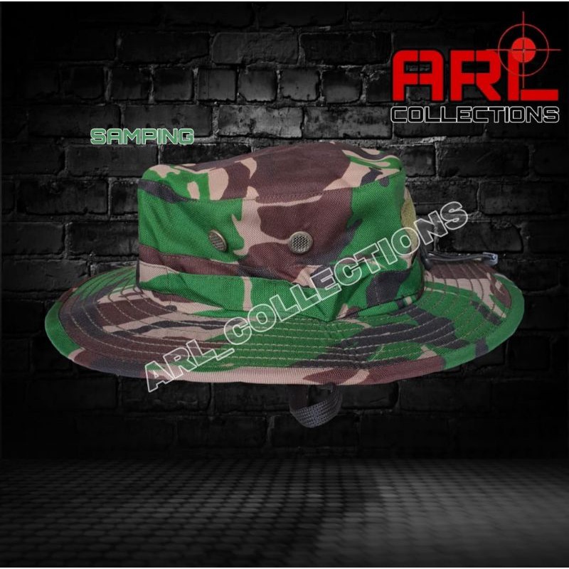 topi rimba velbet loreng malvinas tni /topi rimba velbed army