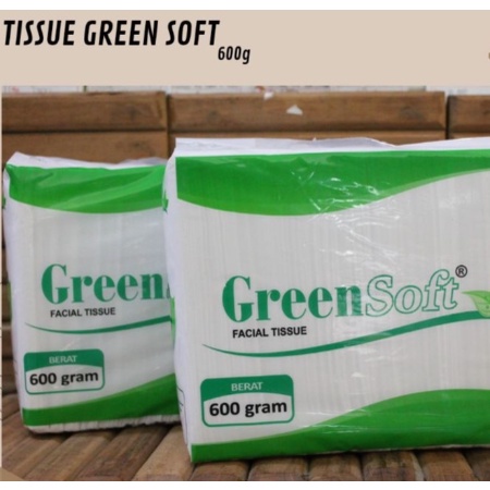 TISSUE WAJAH GREEN SOFT 600 GRAM