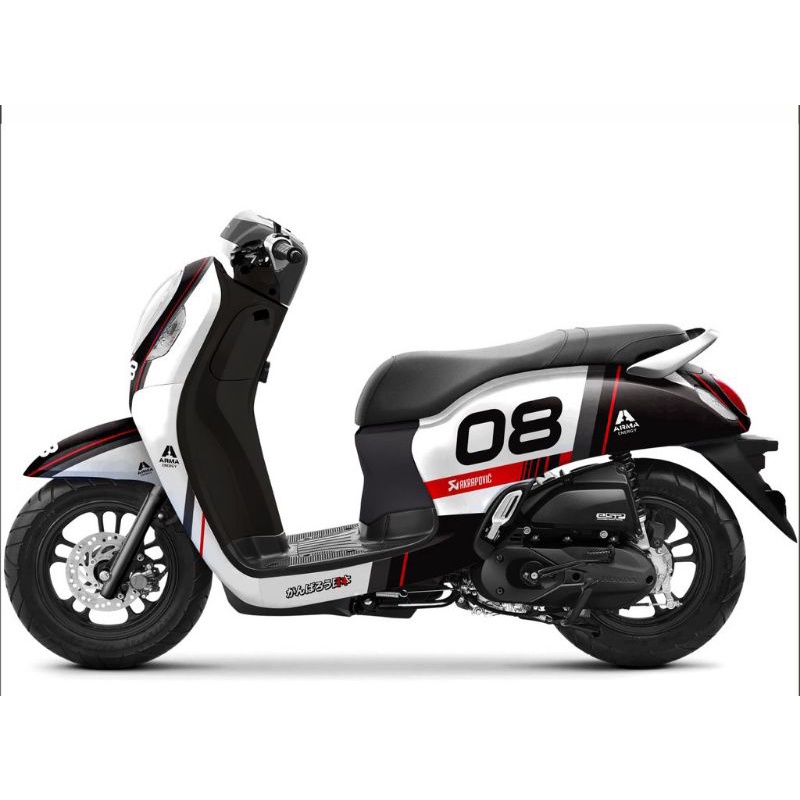 Sticker decal scoopy 2021 2022 2023 2024 full body - Decal scoopy prestige